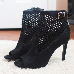 Vince Camuto Booties Black and Gold hardware